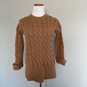 NWOT J. Crew cable knit sweater